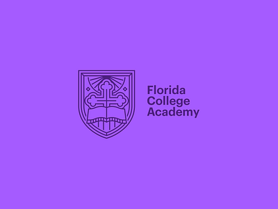 Florida College Academy academy branding college design florida graphic logo religious school