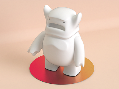 Mostro 3d c4d design graphic toy vray