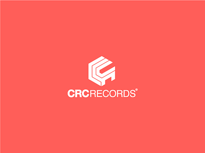 CRCRECORDS electronic logo music records