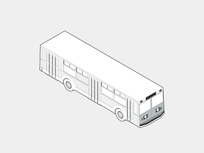 Isometric Bus bus illustration isometric isometric illustration vector