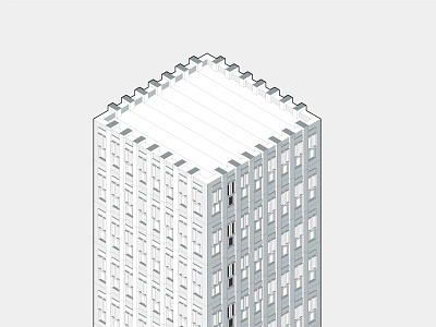 Isometric Building building design illustration isometric vector