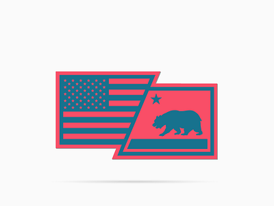 Vinyl Decal "USA/Cali" branding design graphic design vector