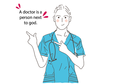doctors illustration animation covid19 design doctor flat happy health illustration illustrator minimal ui ux