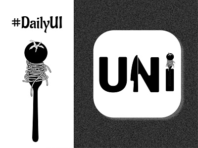 DailyUI • #005. App Icon app branding design eating flat food fork icon illustration illustrator logo mensa restaurant ui university ux uxui vector