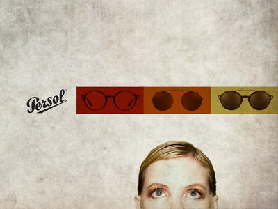 Glasses advertising branding persol