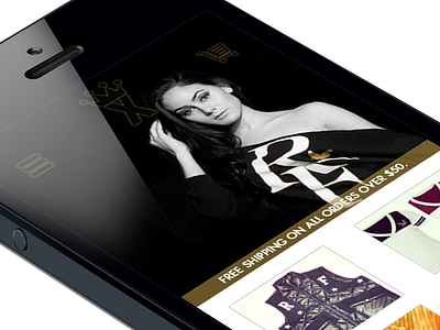 Royal Flyte ecommerce mobile responsive royal flyte clothing ui ux