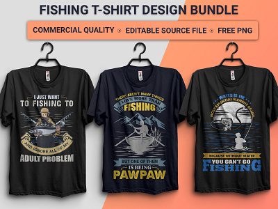 FISHING T-SHIRT DESIGN BUNDLE