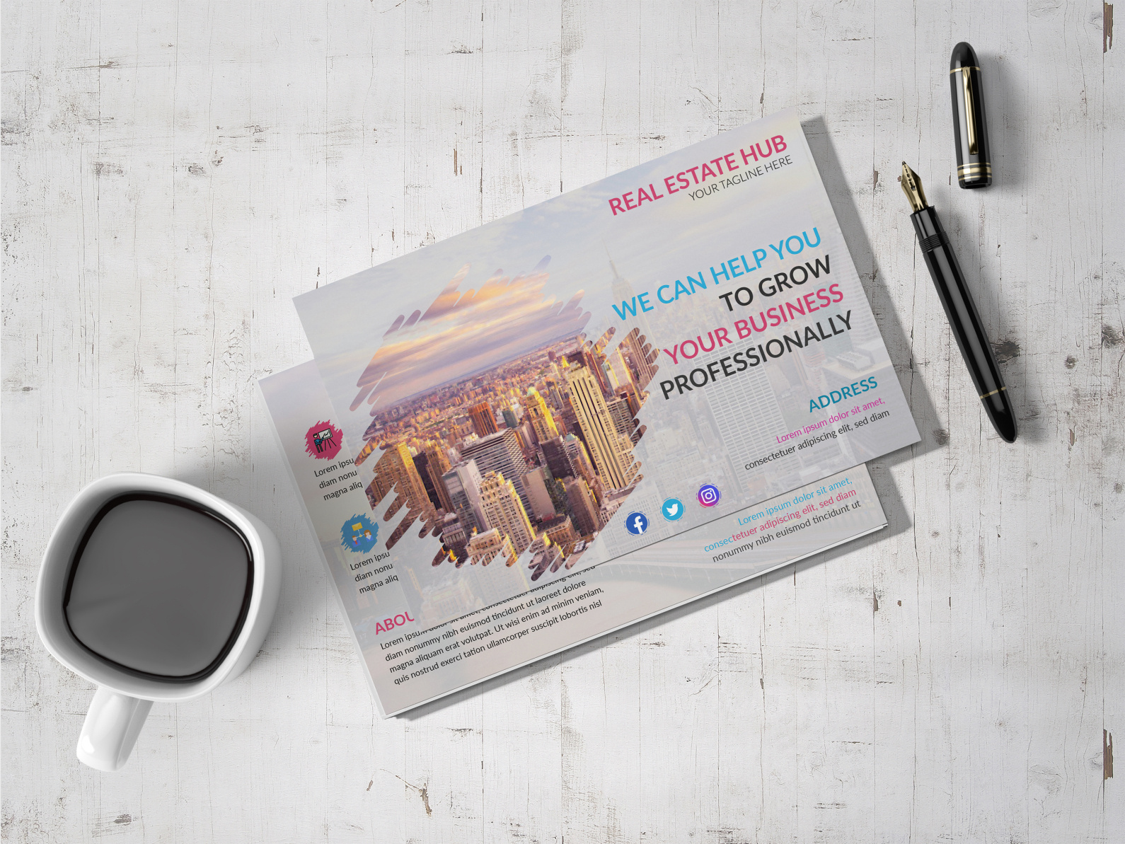 Real estate postcard design by Rakibul huq Khan Mazlish on Dribbble