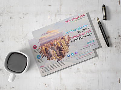 Real estate postcard design