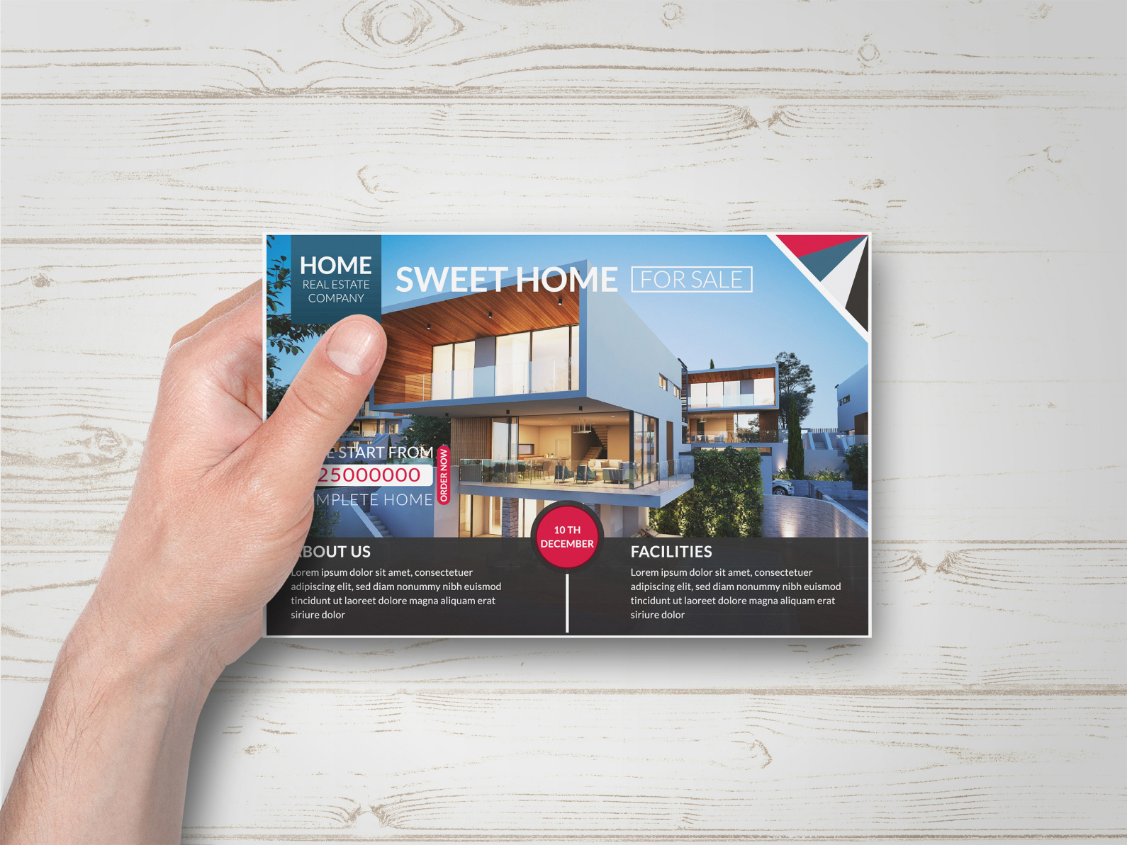Real estate postcard design by Rakibul Huq Khan Mazlish on Dribbble