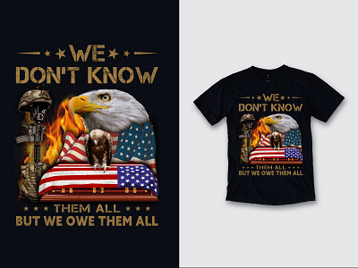 WE DONT KNOW THEM ALL BUT WE OWE THEM ALL clothes clothing design design illustration t shirt t shirt design t shirt designer vintage design vintage t shirt design