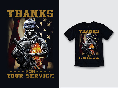 THANKS FOR YOUR SERVICE VETERAN T SHIRT clothes clothing design design illustration logo t shirt t shirt design t shirt designer vintage design vintage t shirt design