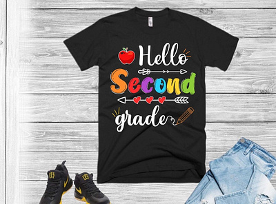 hello second grade t shirt design