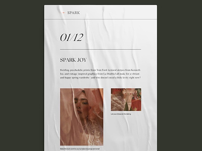 Spark - poster branding clean fonts graphic design trends typography ui