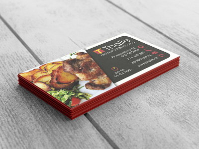 Business Card thalie business card business card design corporate design creative design visit card vizitka
