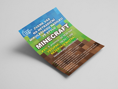 letak minecraft design grafika graphic letak poster