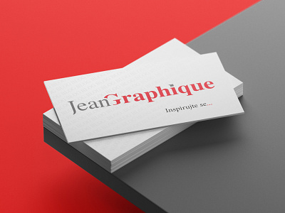 Business card Jean Graphique brand businesscard corporatedesign design logodesign visit card vizitka