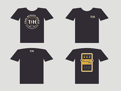 Tone Heaven Audio Shirts apparel badge band brand branding guitar guitar pedal identity illustration lightning lockup logo logotype music retro shirt type typography vintage