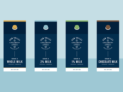 Cow Valley Creamery - Concept 1 - Packaging