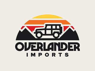 Overlander Imports - Branding badge brand branding draplin fj40 identity lockup logo logotype offroad overland retro thicklines toyota type typography vintage