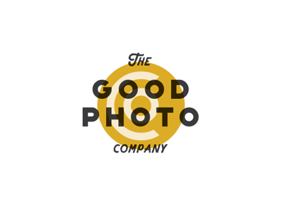 The Good Photo Co. brand branding logo photography typography yellow