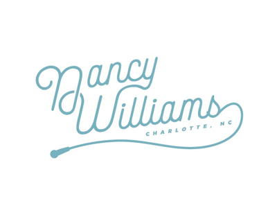 Nancy Williams Logo branding identity logo logotype microphone music singer song typography