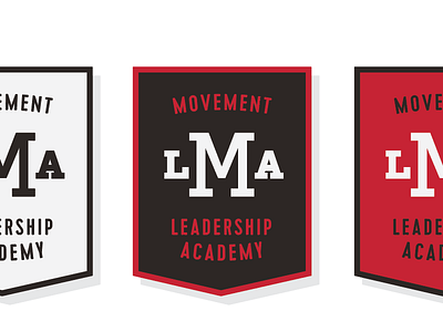 Movement Leadership Academy academy banner brand collegiate logo logotype monogram pennant slab typography vintage vintage logo