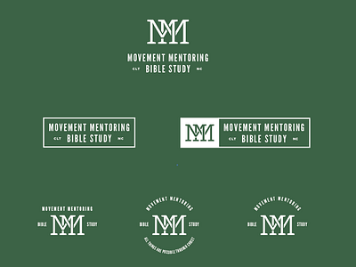 Movement Mentoring Concepts church logo logotype monogram typography vintage