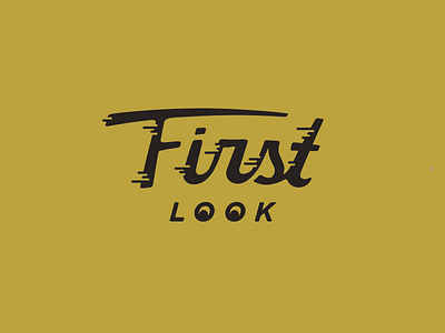 First Look custom fast lettering retro speed type typography vintage
