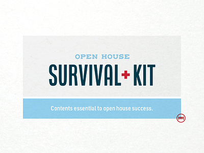 Survival Kit blue kit lockup overlay red retro safety survival type typography vintage