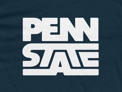 Penn State Shirt blue draplin lockup logo logotype mockup penn state psu retro shirt type typography vintage
