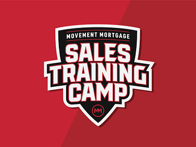 MM Sales Training Camp Logo athletic badge brand branding icon identity lockup logo logotype shield sports typography