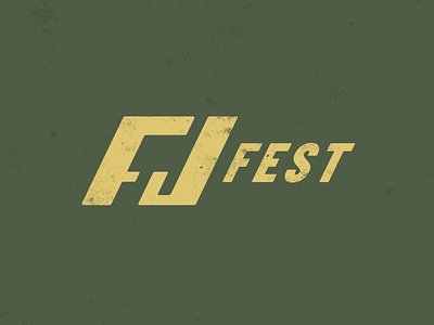 FJ Fest Logo (2) brand branding fj40 identity lettering lockup logo logotype retro toyota type typography vector vintage
