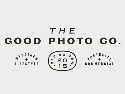 The Good Photo Co. brand branding identity lockup logo photography retro type vintage