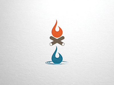Fire & Water branding design graphic design illustration logo