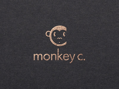 Monkey C. Logo branding design graphic design illustration logo