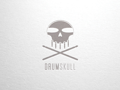 Drumskull Logo branding design graphic design illustration logo
