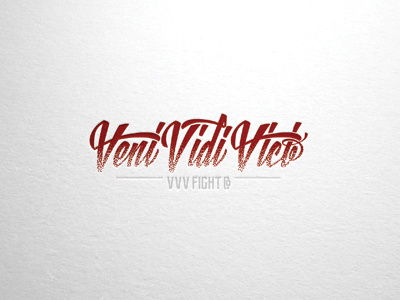 VVV Fight Co. Wordmark branding design graphic design logo typography