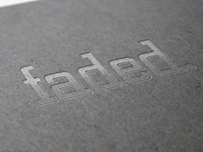 Faded Wordmark branding design graphic design logo typography