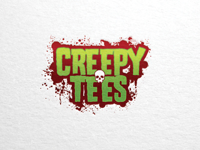 CreepyTees Logo branding design graphic design illustration logo typography