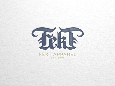 Fekt Apparel Logo branding design graphic design lettering logo typography