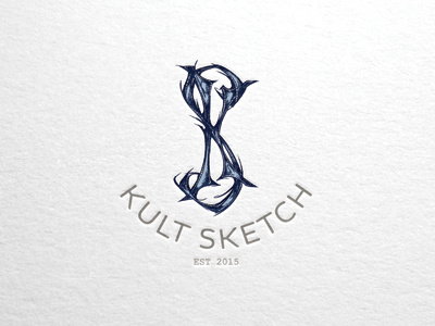 Kult Sketch Monogram Logo branding design graphic design illustration logo monogram typography