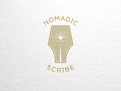 Nomadic Scribe Logo branding design graphic design illustration logo