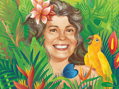 Erica tropical vector illustration