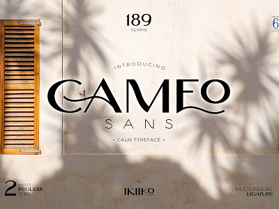 Cameo Sans - Elegant Font calm classyfont displayfont femininefont luxuryfont magazinefont minimalist minimalistfont modernfont sanserif simplefont tropical weddingfont
