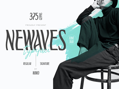 Newaves - Fashion Font Duo branding brandingfont bundle bundlefont classy classyfont displayfont displaytype fashion fashionfont fontduo hipsterfont hype luxury luxuryfont sans sansserif sansseriffont script scriptfont