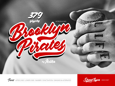 Brooklyn Pirates - Baseball Font by ikiiko on Dribbble