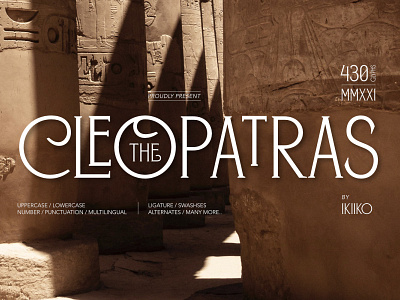 The Cleopatras - Heritage Font classyfont cleanfont culture displayfont displaytype elegantfont font heritage serif serifdisplay seriffont seriftype simplefont typeface typography