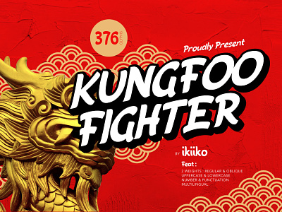 Kungfoo Fighter - Kungfu Font asianfont brucelee brush brushfont brushtype chinese displayfont displaytype font headerfont headlinefont kungfu kungfufont typeface typography