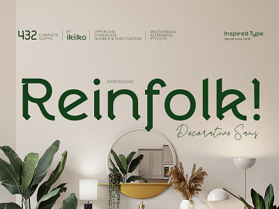 Reinfolk - Decorative Sans font logo logofont logotype magazine magazinefont modernsans sans sansfont sansserif typeface typography
